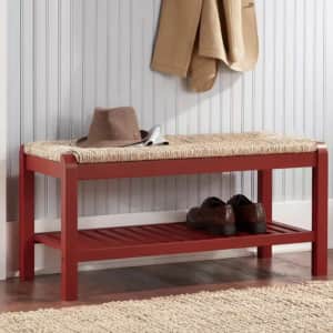 Home Decorators Collection Dorsey 38" Wood Entryway Bench for $120 Home Decorators Collection Dorsey 38" Wood Entryway Bench for $120