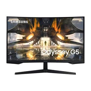 SAMSUNG Odyssey G55A Series 32-Inch WQHD (2560x1440) Curved Gaming Monitor, 165Hz, 1ms, HDMI, for $280
