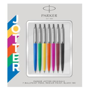 Parker Jotter Originals 7-Piece Ballpoint Pen Collection for $15 for members Parker Jotter Originals 7-Piece Ballpoint Pen Collection for $15 for members