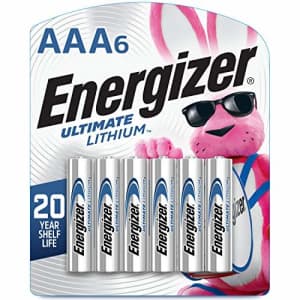 Energizer Ultimate Lithium AAA 6-Count Batteries for $12