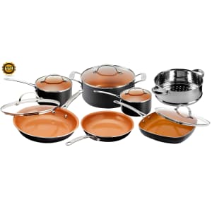 Gotham Steel 12-Piece Nonstick Ceramic Cookware Set for $80