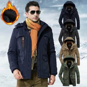 Men's Military Winter Jacket for $31
