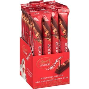Lindt Lindor Milk Chocolate Truffle Bar 24-Pack: 2 for $31 Lindt Lindor Milk Chocolate Truffle Bar 24-Pack: 2 for $31