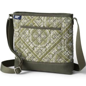 Lands' End Quilted Crossbody Bag for $16