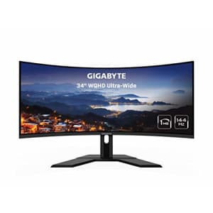 Gigabyte G34WQC 34" 144Hz Ultra-Wide Curved Gaming Monitor, 3440 x 1440 VA 1500R Display, 1ms for $435 Gigabyte G34WQC 34" 144Hz Ultra-Wide Curved Gaming Monitor, 3440 x 1440 VA 1500R Display, 1ms for $435