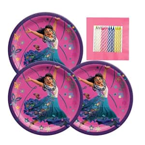 Disney Encanto Party Supplies Pack Serves 16: Dessert Plates and Luncheon Napkins with Birthday for $10 Disney Encanto Party Supplies Pack Serves 16: Dessert Plates and Luncheon Napkins with Birthday for $10