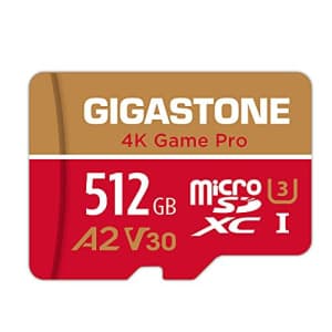 [5-Yrs Free Data Recovery] Gigastone 512GB Micro SD Card, Game Pro, MicroSDXC Memory Card for for $85