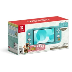 Nintendo Switch Lite Animal Crossing New Horizons Bundle for $199