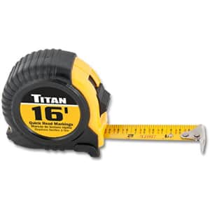 Titan 10905 16 Foot Tape Measure for $4