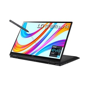 LG Gram 14T90P - 14" WUXGA (1920x1200) 2-in-1 Lightweight Touch Display Laptop, Intel evo with 11th for $1,200