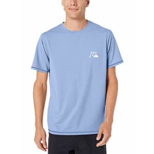 Quiksilver Men's Bubble Logo Short Sleeve UPF 50 Sun Protection, Quiet Harbor, XXXL for $12 Quiksilver Men's Bubble Logo Short Sleeve UPF 50 Sun Protection, Quiet Harbor, XXXL for $12