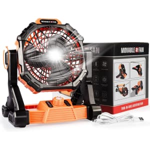 Tibeha Battery Operated Camping Fan with LED Light for $20 Tibeha Battery Operated Camping Fan with LED Light for $20
