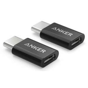 Anker USB-C to Micro USB Adapter for MacBook 2-Pack for $6