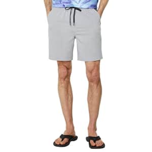 Quiksilver Men's Taxer Heather Amphibian 18 Boardshort Swim Trunk, Sleet 234, XX-Large for $24