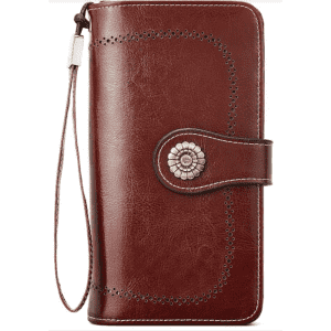 Bostanten Women's Lomy Leather Wallet with Wrist Strap: 70% off