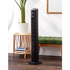 HOLMES 42" SmartConnect WI-FI Digital Tower Fan, ClearRead Display, Alexa Voice Control, 80 for $71