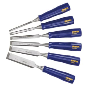 Irwin Marples 6-Pack Woodworking Chisels Set for $38