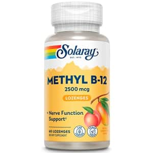SOLARAY B 12 Methyl Lozenge Supplement, 2500mcg | 60 Count for $17