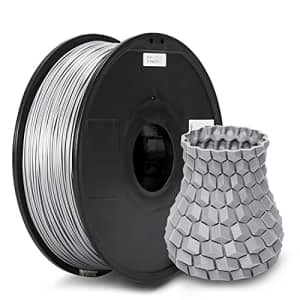 Inland 1.75mm Silver PLA PRO (PLA+) 3D Printer Filament 1KG Spool (2.2lbs), Dimensional Accuracy for $26 Inland 1.75mm Silver PLA PRO (PLA+) 3D Printer Filament 1KG Spool (2.2lbs), Dimensional Accuracy for $26