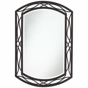 Franklin Iron Works Woven Metal Wall Mirror for $170 Franklin Iron Works Woven Metal Wall Mirror for $170