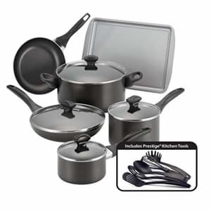 Farberware Dishwasher Safe Nonstick Cookware Pots and Pans Set, 15 Piece, Black for $110 Farberware Dishwasher Safe Nonstick Cookware Pots and Pans Set, 15 Piece, Black for $110