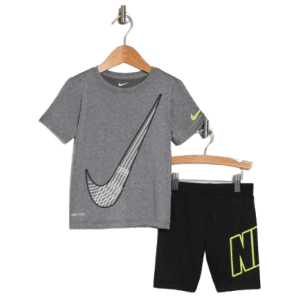 Nike Kids' Dri-FIT Graphic T-Shirt & Shorts Set for $17