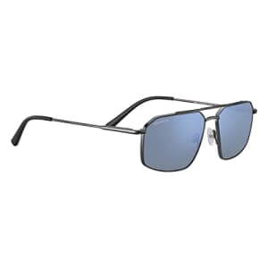 Serengeti - Wayne, Shiny Dark Gunmetal, Mineral Polarized 555nm Blue Cat 2 to 3, Medium, for $330