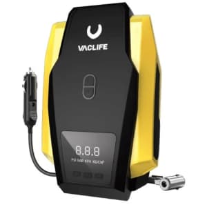 VacLife Portable Tire Inflator / Air Compressor for $20