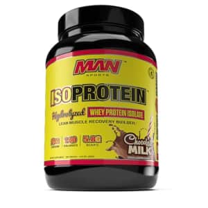 Sportsman Man Sports ISO-Protein Hydrolyzed 100% Pure Whey Protein Isolate Powder, Chocolate Milk, 1.47 for $29