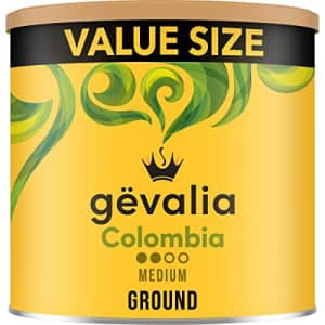 Gevalia Colombia Medium Roast Ground Coffee, 31.9 oz Canister for $17