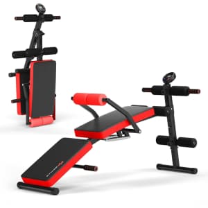 Costway Foldable Weight Bench for $72 Costway Foldable Weight Bench for $72