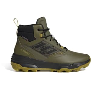 adidas Men's Terrex Unity Leather Mid COLD.RDY Hiking Boots for $77
