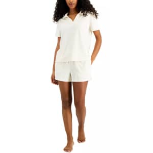 Alfani Women's Terry Cloth Shorts Set for $10 Alfani Women's Terry Cloth Shorts Set for $10