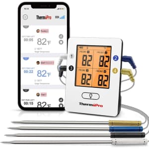 ThermoPro 500ft. Wireless Bluetooth Meat Thermometer for $47