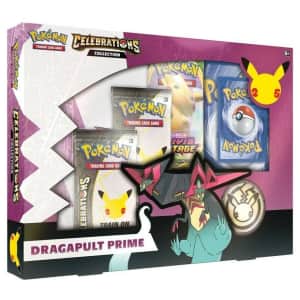 Pokemon Celebrations Collection Dragapult Prime Card Game for $20 Pokemon Celebrations Collection Dragapult Prime Card Game for $20