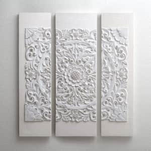Madison Park Mandala 3-Piece 3D Embellished Canvas Wall Art for $75 Madison Park Mandala 3-Piece 3D Embellished Canvas Wall Art for $75