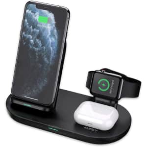 Aukey 3-in-1 Wireless Charging Station for $14 Aukey 3-in-1 Wireless Charging Station for $14
