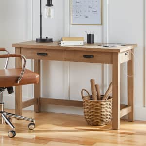 BH&G Wheaton Farmhouse 47" Writing Desk w/ Built-in Power Station for $98 BH&G Wheaton Farmhouse 47" Writing Desk w/ Built-in Power Station for $98