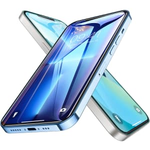 Lisen Tempered Glass Screen Protector 2-Pack for iPhone 13/13 Pro for $8