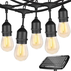 Wenfeng 48-Foot Edison Solar String Lights for $36 Wenfeng 48-Foot Edison Solar String Lights for $36
