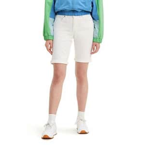 Levi's Women's Bermuda Shorts, Simply White, 27 (US 4) for $9 Levi's Women's Bermuda Shorts, Simply White, 27 (US 4) for $9
