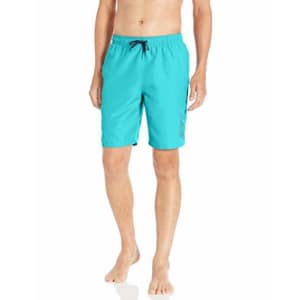 Nike Swim Men's Logo Solid Lap 9" Volley Short Swim Trunk, Spirit Teal, XX-Large for $25
