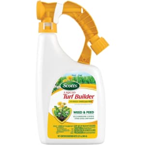 Scotts Liquid Turf Builder with Plus 2 Weed Control Fertilizer for $16