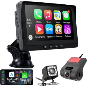 7" Portable Car Stereo with Dash Cam for $60