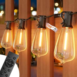 100-Foot LED Outdoor String Lights for $25