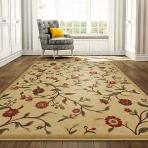 Ottomanson OTH2092-5X7 Area Rug, 5'0" X 6'6", Beige Floral for $55