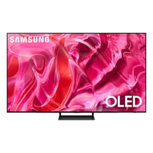 SAMSUNG QN65S90CAFXZA 65 Inch 4K OLED Smart TV with AI Upscaling with a HW-Q60B 3.1ch Soundbar and for $1,975