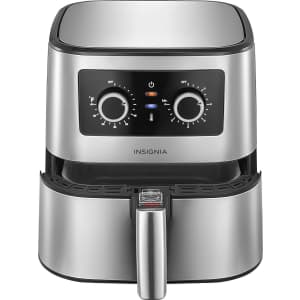 Insignia 5-Quart Stainless Steel Analog Air Fryer for $30 Insignia 5-Quart Stainless Steel Analog Air Fryer for $30