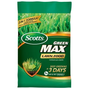 Scotts Green Max Lawn Food 5,000 Sq. Ft. Bag for $33