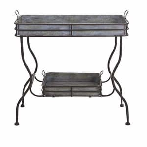 IMAX Maggie Galvanized Tray Table - Unique Accent Table for Garden, Patio, Porches, Metal Organizer for $188 IMAX Maggie Galvanized Tray Table - Unique Accent Table for Garden, Patio, Porches, Metal Organizer for $188